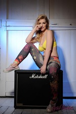 Jess Davies And Her Marshall Amplifier  04