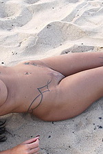 Tattooed bikini wild babe 11