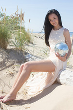 Lovely Teen Olivia Strips On The Beach 01