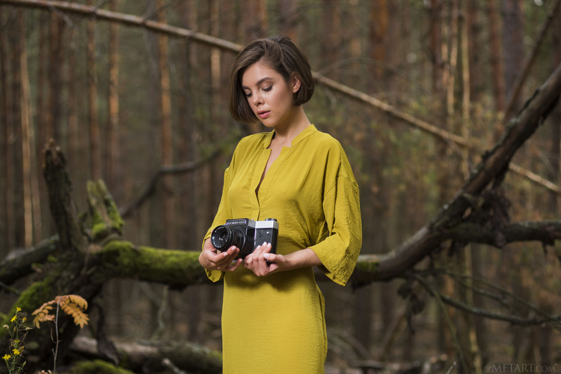 Dakota Naked In The Dark Forest