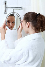 Natural teen takes off her gown 00