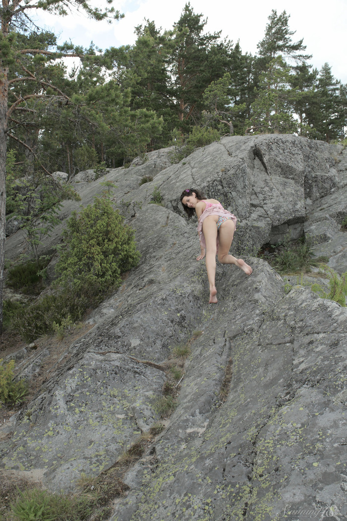 Girl on the rock