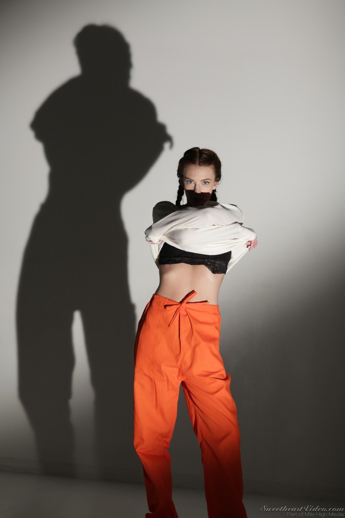 Blake Eden Strips Off Her Prisoner Uniform